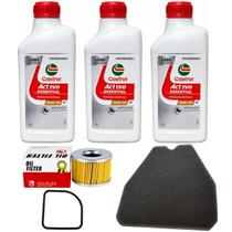 Troca Óleo Castrol Filtro Cb 400 Cb 450 E Elemento Filtro Ar