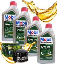Troca Oleo E Filtro Bmw C650 Gt Mobil 10w400 4 Litros