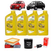 Troca Óleo Lubrax 15w40 Filtros Celta Prisma 2001 a 2012