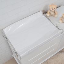 Trocador Anatomico para Comoda 65x40 Branco com Cinza