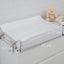 Trocador Anatomico para Comoda 65x40 Branco com Cinza Trocador Anatomico para Comoda 65x40 Branco com Cinza