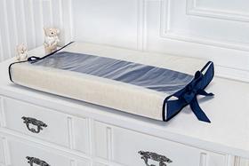 Trocador Anatômico Tiquinho Linho Marinho - Conforto e Segurança para Bebês