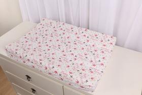 Trocador Cômoda Impermeável Bebê Menina Estampado C/ Zíper