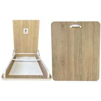 Trocador de Bebê Fraldário Amadeirado Berçário Shopping Compacto