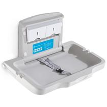 Trocador de bebê KSITEX montado na parede, dobrável, branco, cinza Trocador de bebê KSITEX montado na parede, dobrável, branco, cinza