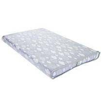 Trocador De Bebê Nuvem Chevron Cinza Com Viés Cinza Unissex