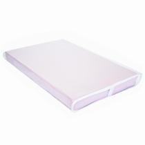 Trocador De Bebê Rosa Liso Com Viés Branco Menina Trocador De Bebê Rosa Liso Com Viés Branco Menina