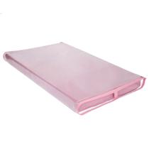 Trocador De Bebê Rosê Liso Com Viés Rosê Menina