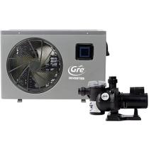 Trocador de Calor Inverter 23.800 BTU 220V e Bomba para Piscina 1/3 CV Bivolt GRE
