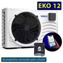 Trocador de Calor Veico Fluidra Eko 12 220V Monofasico até 60 mil Litros + Painel Wifi