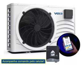 Trocador de Calor Veico Fluidra Eko 6 220V Monofasico + Painel Wifi até 27 mil Litros