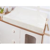 Trocador de cômoda anatômico para bebê basic palha