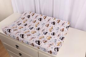 Trocador de Cômoda Para Bebê Menino Estampado Impermeável C/ Zíper
