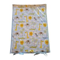 Trocador de Comoda Para Bebê Safari Selva Azul bebe Trocador de Fraldas Bebê Selva Azul