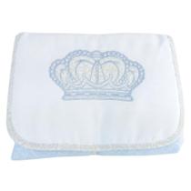 Trocador de Fralda Bebê 47x67cm Bordado Coroa Acolchoado Portátil Impermeável Trocador de Fralda Bebê 47x67cm Bordado Coroa Acolchoado Portátil Impermeável