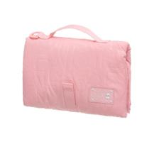 Trocador de Fralda Lilica Ripilica Puff Bebê Menina Cor Rosa ortátil Dobrável Impermeável Acolchoado