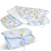 Trocador de Fraldas Dobravel para Comoda Fundo Impermeável 100% Algodão - Fofuxos de Pelúcia