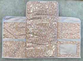 Trocador De Fraldas Para Bebê Bolsa Portátil Impermeável Doce Encanto - Salmão Trocador De Fraldas Para Bebê Bolsa Portátil Impermeável Doce Encanto - Salmão