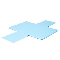 Trocador de Fraldas Portátil Impermeável com Bolsos - Azul Bebê