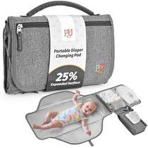 Trocador de fraldas portátil PZU impermeável com bolso para lenços Trocador de fraldas portátil PZU impermeável com bolso para lenços