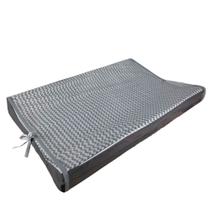 Trocador Fralda Bebe Cômoda Americano Chevron Cinza