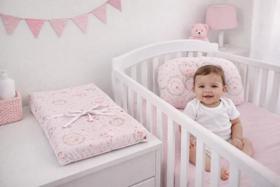 Trocador Fraldas Bebê Porta Fraldas Travesseiro Anatômico Kit Infantil Recém nascido Enxoval menina