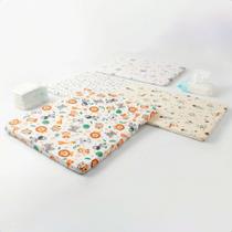 Trocador Fraldas Impermeável Cômoda Macio Conforto Segurança Higiene Bebê Anatômico Espuma Enxoval Quarto Limpeza Fácil Portátil Antialérgico Prático