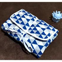 Trocador Portátil Bebê com 2 Bolsos Impermeável Grande 100% Algodão com Fechamento - Mãe e Filho