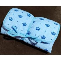 Trocador Portátil Bebê com 2 Bolsos Impermeável Grande 100% Algodão com Fechamento - Mãe e Filho