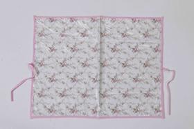 Trocador Portatil Bebê Menina Floral Rosê Rosa antigo com Palha Plastificado