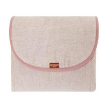 Trocador Portátil Linho - Rosê - Batistela Baby