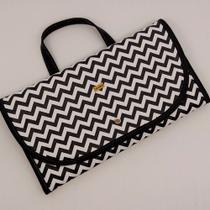 Trocador Portátil Pratic Chevron Preto