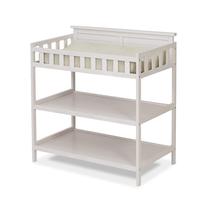 Trocador Sorelle Furniture Farmhouse White com Almofada Trocador Sorelle Furniture Farmhouse White com Almofada