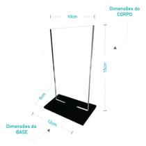 Troféu Acrílico Cristal Sem Personalização Liso 15x10cm = 30 unidades Troféu Acrílico Cristal Sem Personalização Liso 15x10cm = 30 unidades