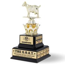 Troféu Alpha Awards Grande Personalizado de Futebol Fantasia G.O.A.T.