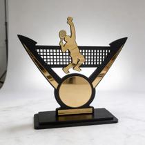 Troféu Beach Tennis 25cm Mdf Com Acrílico Para Premiação Troféu Beach Tennis 25cm Mdf Com Acrílico Para Premiação