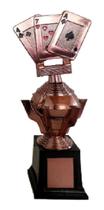 Trofeu Bronze De Baralho Novo Original Barato Truco - Brasil Gold