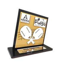 Troféu campeonato beach tênnis personalizado 20 cm -unidade- - Acrílicos Pacelli