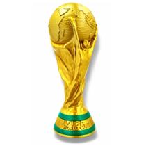 Troféu da copa do mundo Fifa 2026 Dourada Taça Tamanho real de Futebol 25x10cm