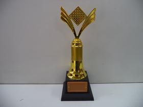 Troféu de jogo de dama (32 cm). Troféu de jogo de dama (32 cm).
