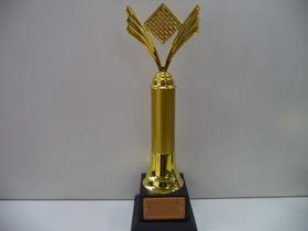 Troféu de jogo de dama (38 cm).