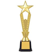 Troféu De Prêmio Estrela Dourada De Plástico Vencedor Brinquedo Artesanato Lembrança Cantando