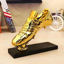 Troféu De Resina Com Pingente De Chuteira De Futebol Banhada a Ouro, Lembrança Para Fãs De Futebol,