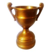 Troféu Decorativo para Festas Futebol Campeão Taça Dourado