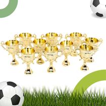 Troféu Mini para Decoração Lembrancinhas, Futebol, Taça, Campeão 50 unidades.