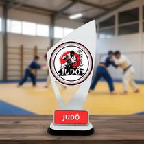 Troféu Para Judô Campeão Em Acrílico Para Premiação 1 Peça