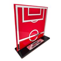 Troféu quadra craque do jogo personalizável em acrílico 20 cm -unidade-