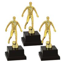 Troféu Vitória Vencedor Futebol 17cm Kit Com 3