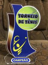 Troféus em acrílico 15 x 12cm x 4mm/ torneio de tênis  01 campeão e vice campeão