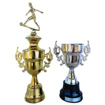 Trofeus Primeiro Lugar e Segundo Lugar para Premiação de Campeonato Dourado com Prata Destaque de Campeonato Original